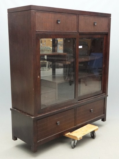 Contemporary entertainment cabinet.