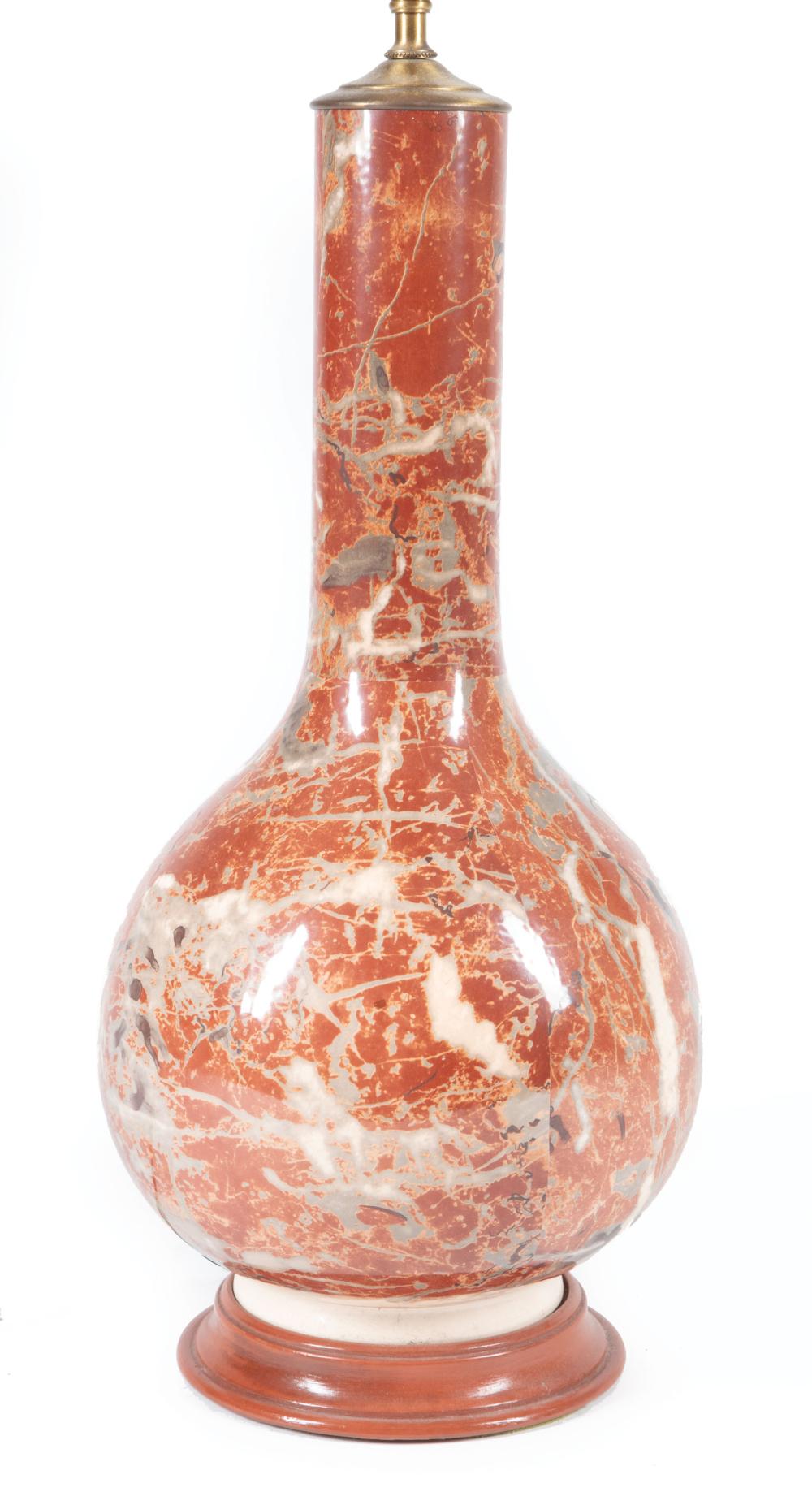 CONTEMPORARY FAUX ROUGE MARBLE