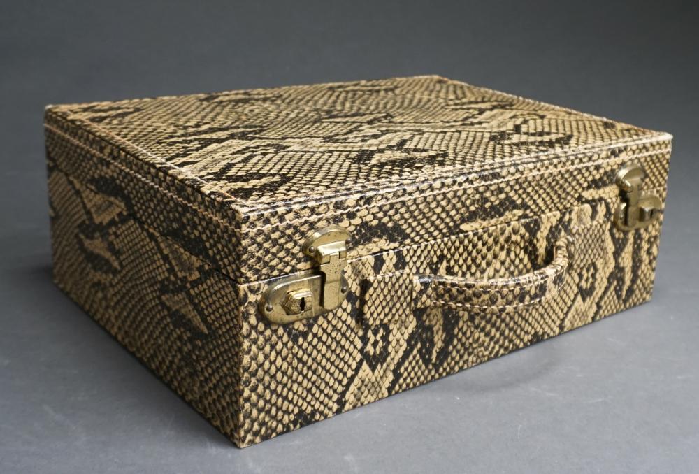 CONTEMPORARY FAUX SNAKE-SKIN
