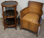 CONTEMPORARY FAUX WICKER AND B