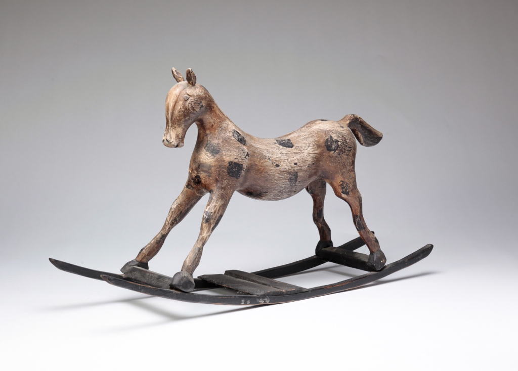 CONTEMPORARY FOLK ART ROCKING HORSE