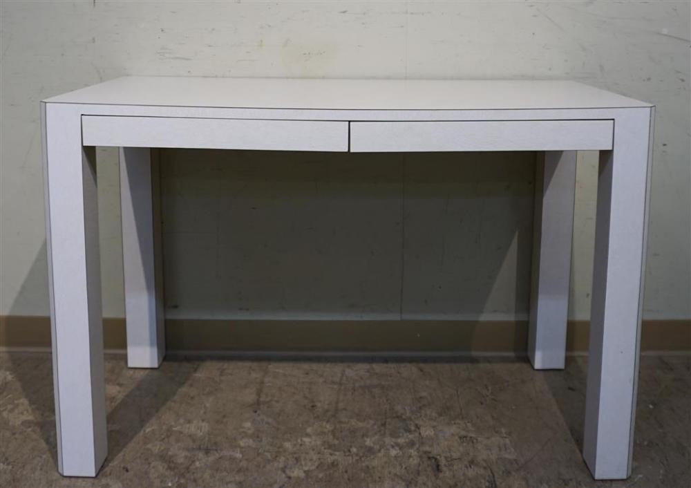CONTEMPORARY FORMICA SOFA TABLE, H: