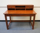 CONTEMPORARY FRUITWOOD DESK WI