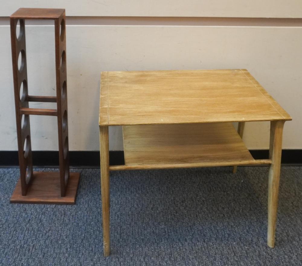 CONTEMPORARY FRUITWOOD SIDE TABLE