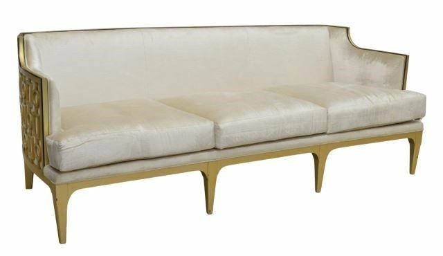 CONTEMPORARY GILT UPHOLSTERED
