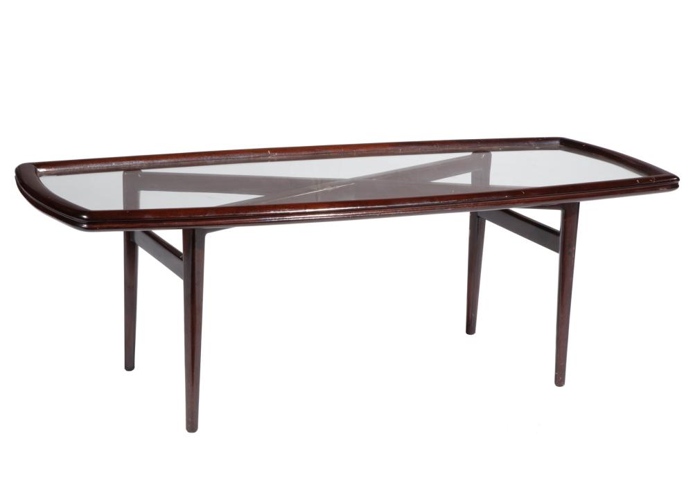 CONTEMPORARY GLASS AND WOOD