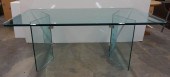 CONTEMPORARY GLASS DINING TABL
