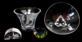 CONTEMPORARY GLASS, FOUR PIECE