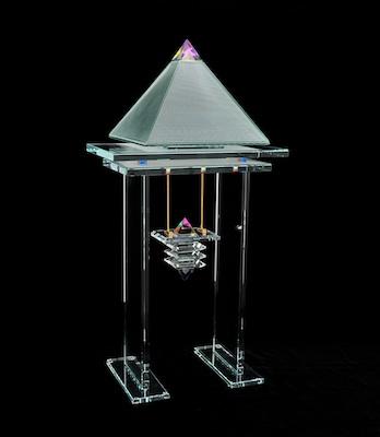 Contemporary Glass Sculpture With