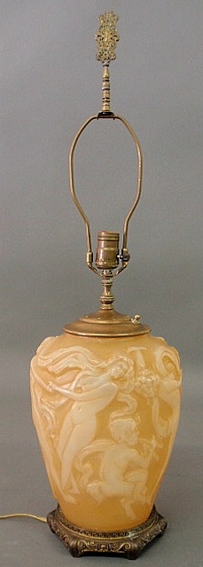 Contemporary glass table lamp