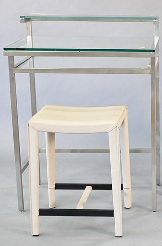 CONTEMPORARY GLASS TOP WRITING