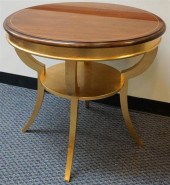CONTEMPORARY GOLD PAINTED CHER