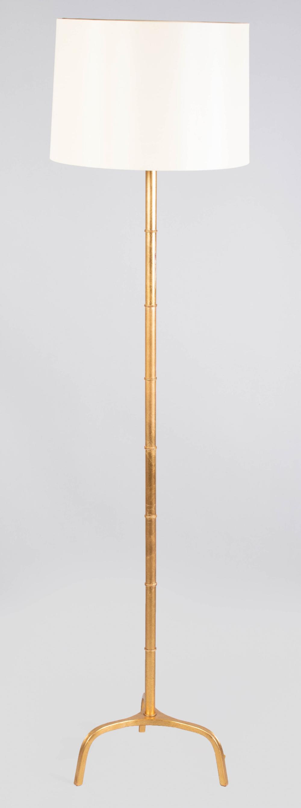 CONTEMPORARY GOLD PAINTED METAL
