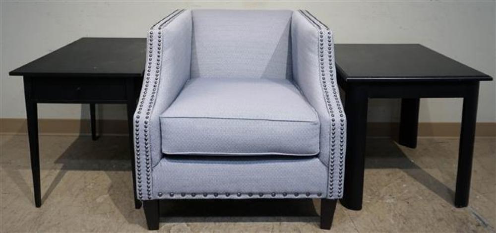 CONTEMPORARY GRAY UPHOLSTERED