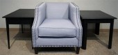 CONTEMPORARY GRAY UPHOLSTERED