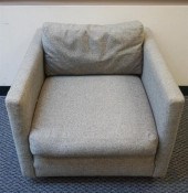 CONTEMPORARY GRAY UPHOLSTERED
