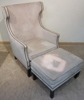 CONTEMPORARY GRAY UPHOLSTERED