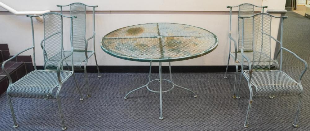 CONTEMPORARY GREEN PAINTED METAL