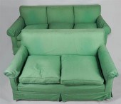CONTEMPORARY GREEN UPHOLSTERED