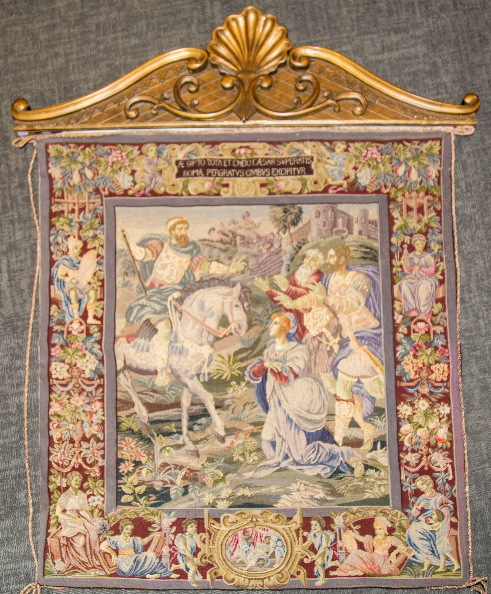 CONTEMPORARY HANGING NEEDLEPOINT