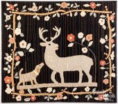 CONTEMPORARY HOOKED RUG WITH S