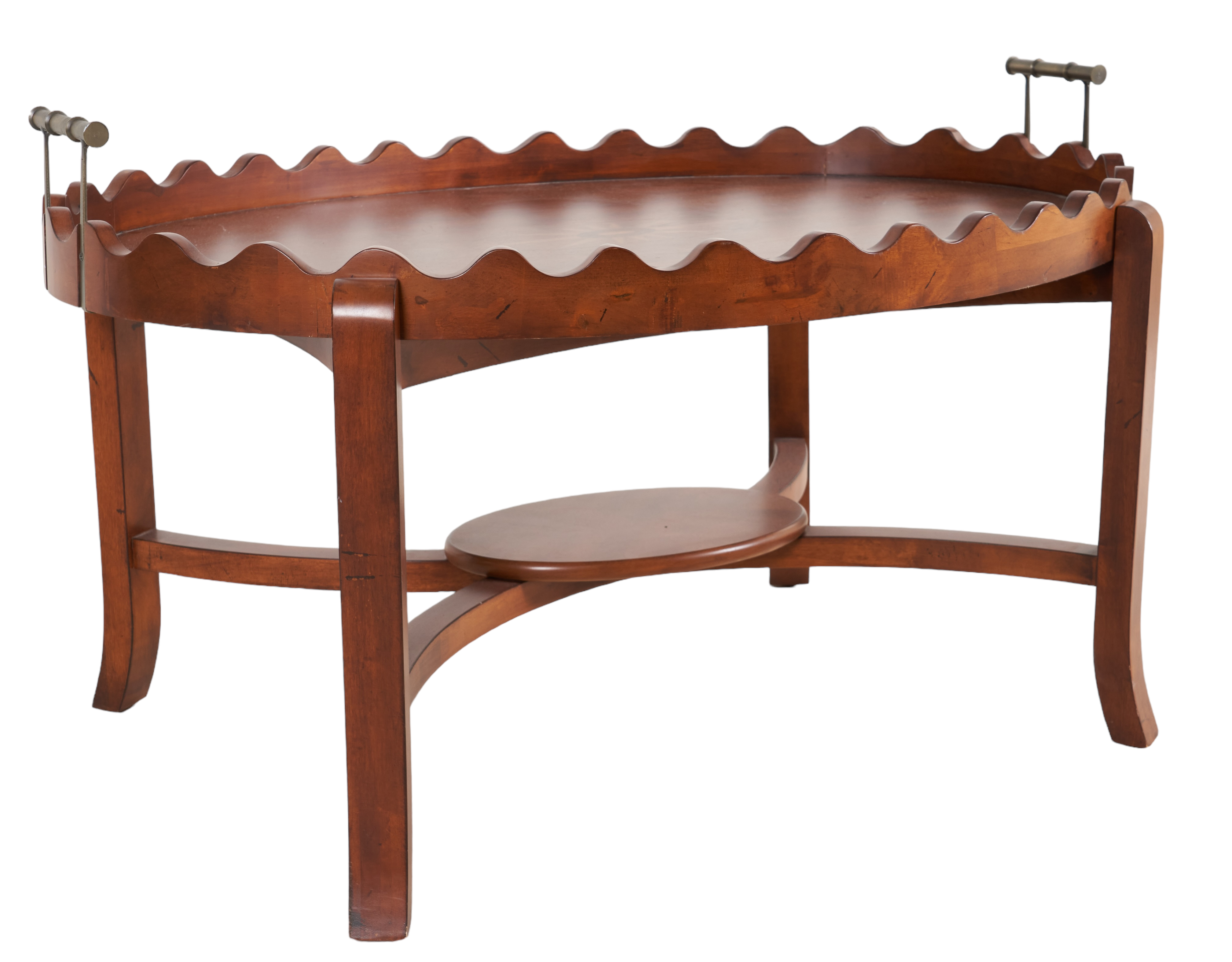 Contemporary inlaid mahogany