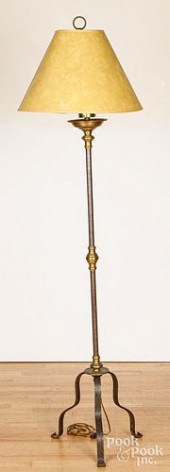 CONTEMPORARY IRON AND BRASS FL