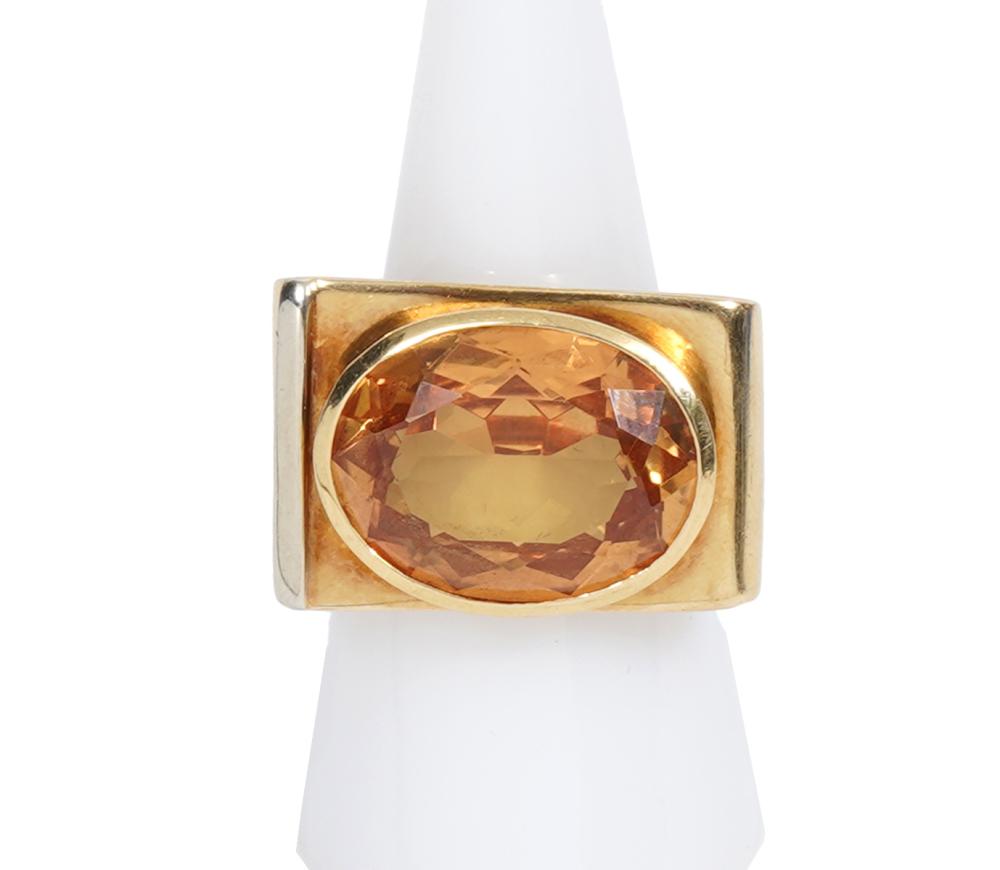CONTEMPORARY ITALIAN 18K YG &