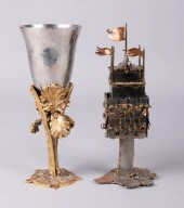 CONTEMPORARY KIDDUSH CUP AND H