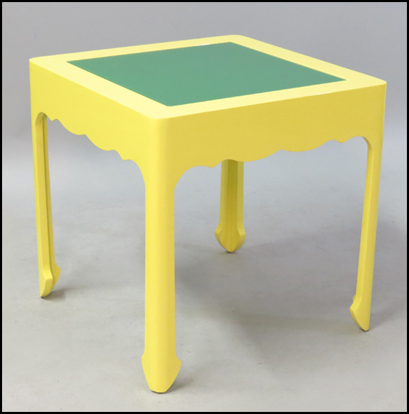 CONTEMPORARY LACQUERED TABLE.
