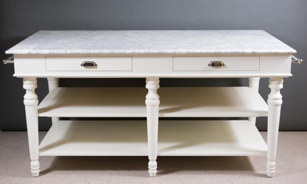 CONTEMPORARY LARKSPUR MARBLE-TOP
