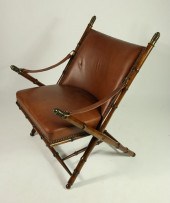 CONTEMPORARY LEATHER AND BRASS