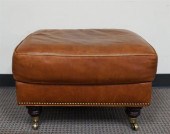 CONTEMPORARY LEATHER AND MAHOG