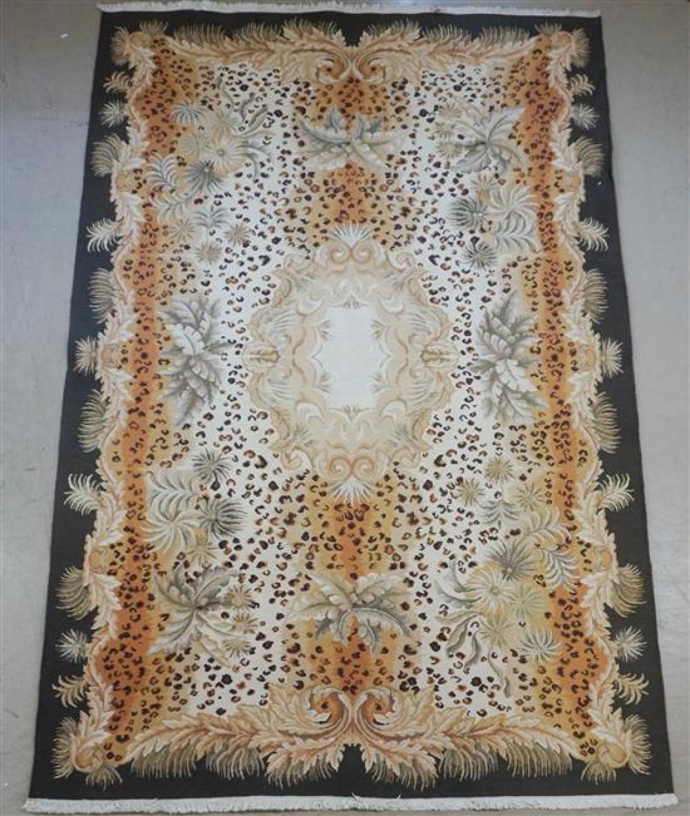 CONTEMPORARY LEOPARD PRINT RUG, 8