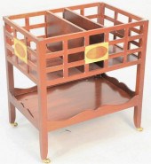 CONTEMPORARY MAGAZINE RACK/CAN
