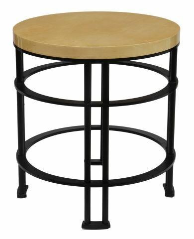 CONTEMPORARY MAPLE-TOP IRON SIDE