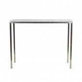 CONTEMPORARY MARBLE TOP CONSOL