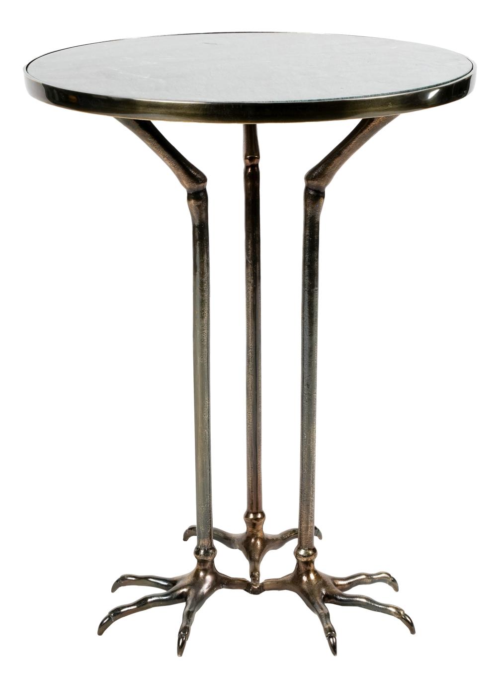 CONTEMPORARY MARBLE-TOP SIDE