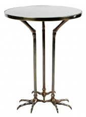 CONTEMPORARY MARBLE-TOP SIDE T