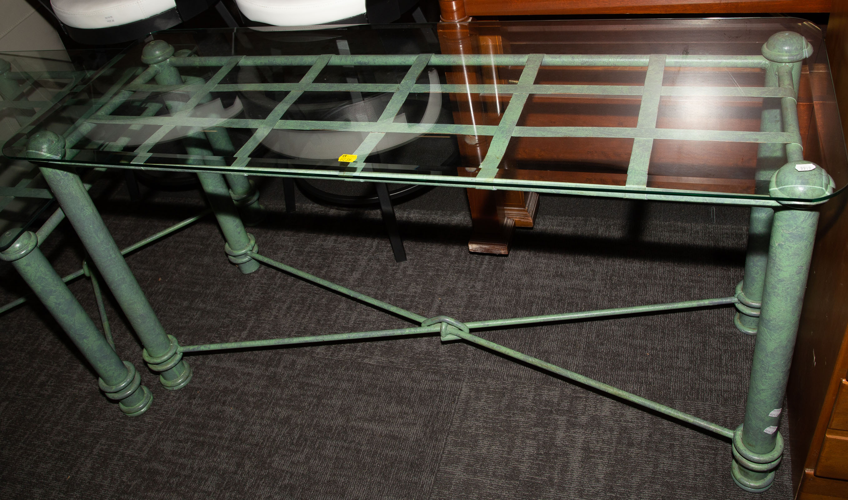 CONTEMPORARY METAL COFFEE TABLE &