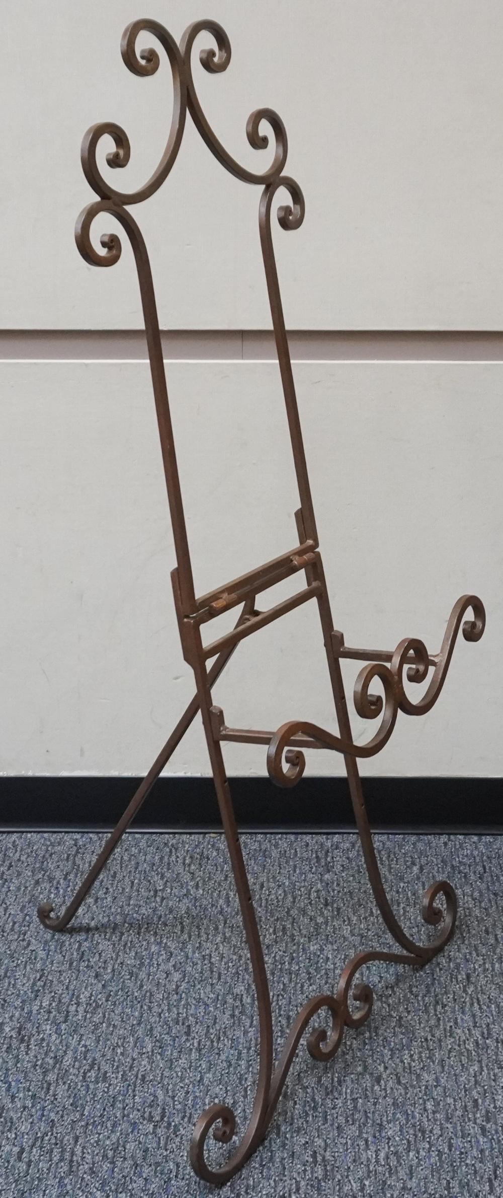 CONTEMPORARY METAL EASEL, H: 53 1/2