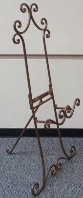 CONTEMPORARY METAL EASEL, H: 5