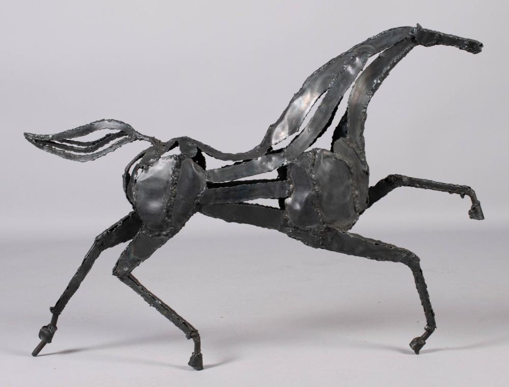 CONTEMPORARY METAL FIGURE OF A