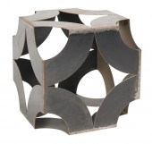 CONTEMPORARY METAL SIDE TABLEC