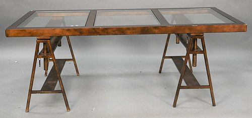 CONTEMPORARY METAL TABLE, HAVING