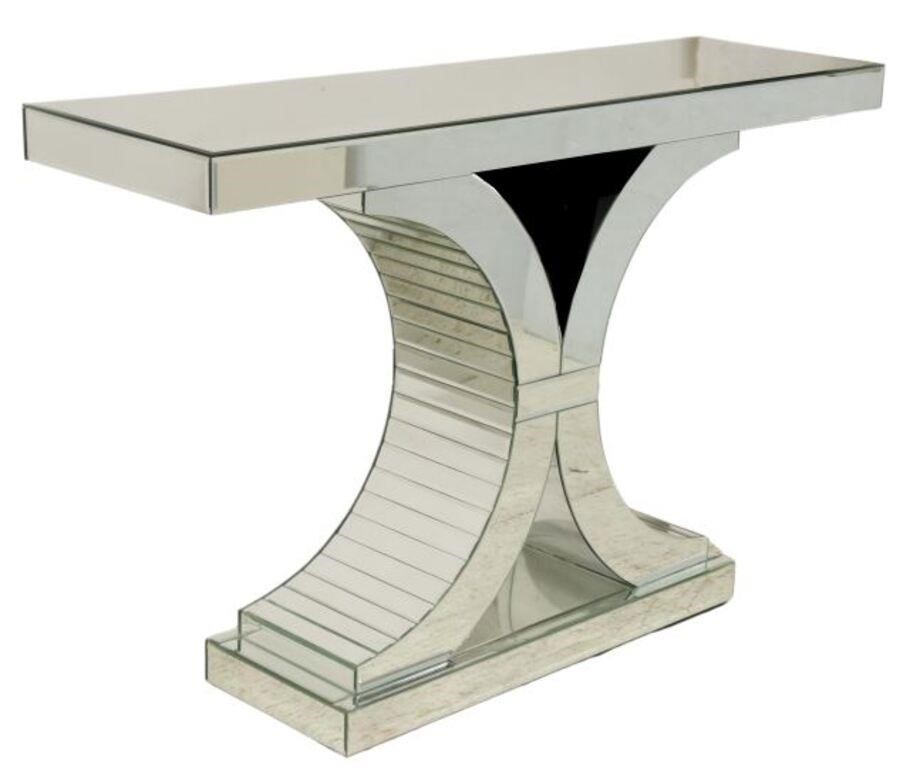 CONTEMPORARY MIRRORED CONSOLE