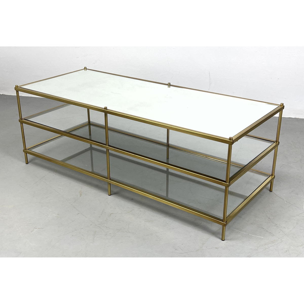 Contemporary Modern Metal and Glass
