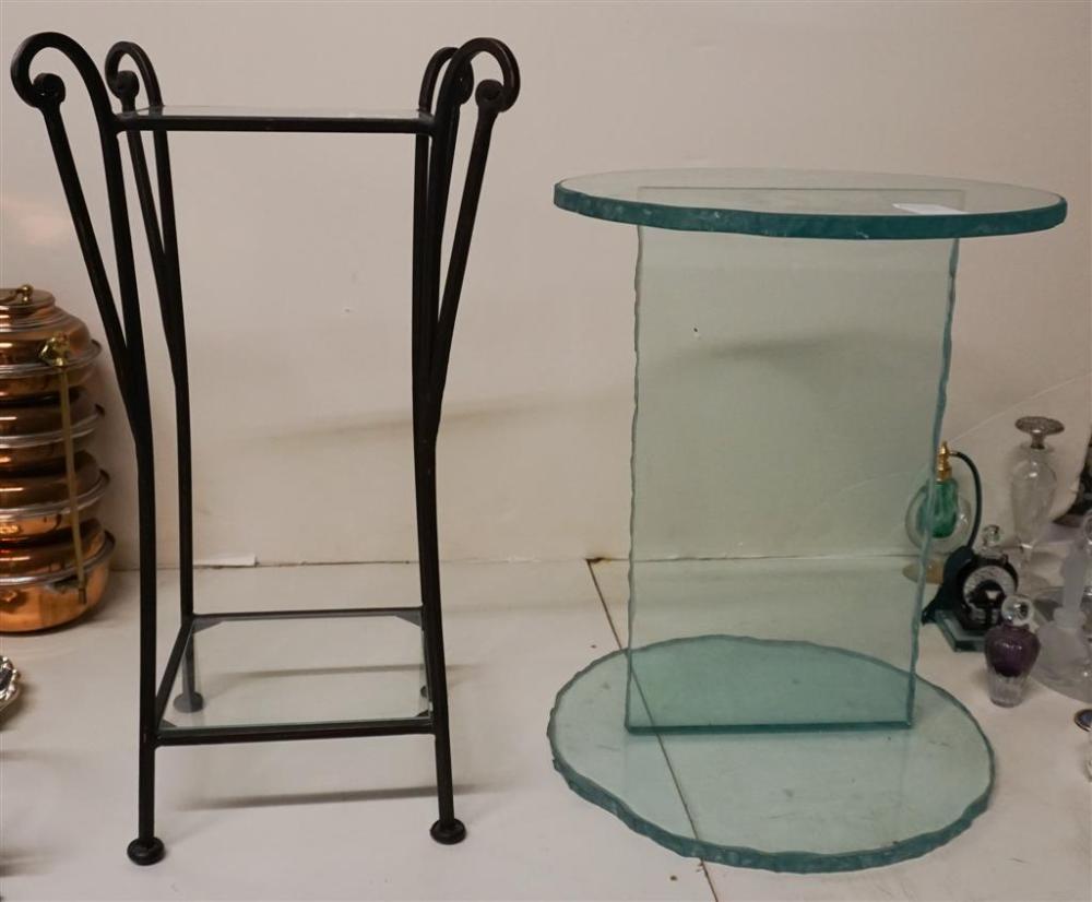 CONTEMPORARY MOLDED GLASS SIDE