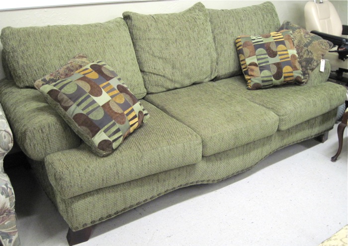 CONTEMPORARY MOSS GREEN SOFA
