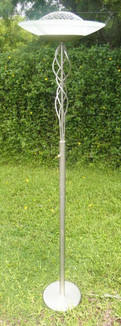 Contemporary nickel finish high